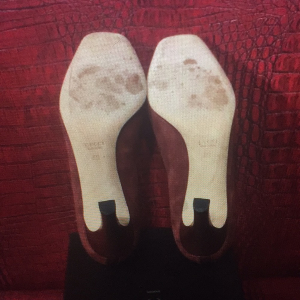 AUTHENTIC GUCCI PUMPS, SUEDE & LEATHER TRIM - Picture 4 of 5